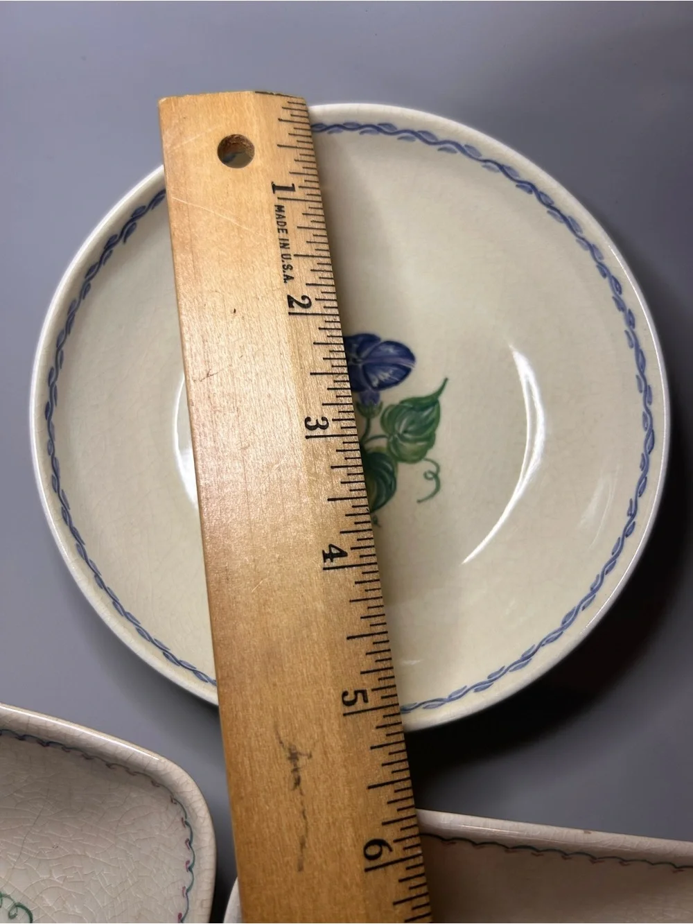 Lot Of 3 Marlborough Floral Dishes Vintage Rustic‎ Cottagecore Trinket Ceramic